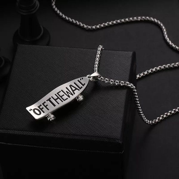 

chains fashion letter carving pendant necklace alloy hip hop style not fade vintage choker jewelry gifts for men women ml, Silver