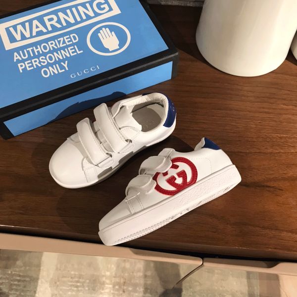 

kids sneakers cute boys shoes girls genuine leather sneaker school shoe casual flexible footwear, Black;red