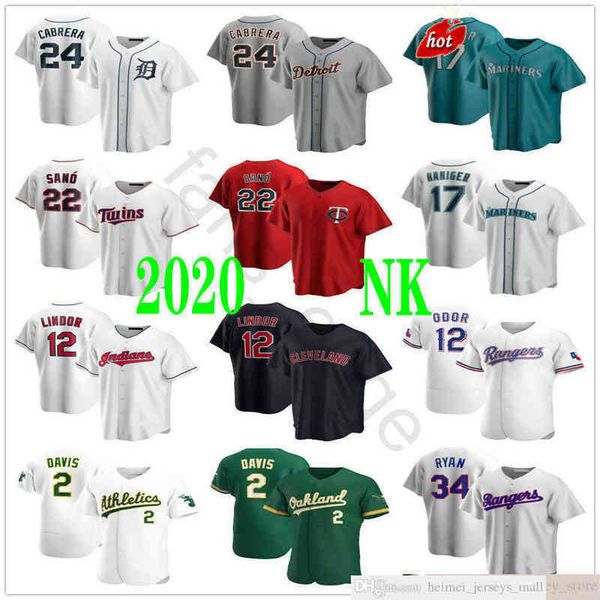 

2022 Man Women Youth 2 Khris Davis Baseball Jerseys 17 Mitch Haniger 24 Miguel Cabrera 12 Rougned Odor 34 Nolan Ryan 22 Miguel Sano Stitched, As picture