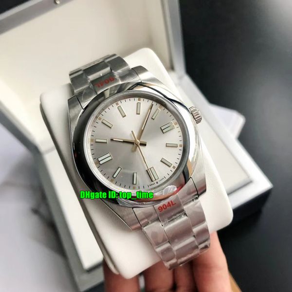 

7 styles watches gdf 904l 124300 41mm miyota 8215 automatic mens watch sapphire silver dial stainless steel bracelet gents sports wristwatch, Slivery;brown