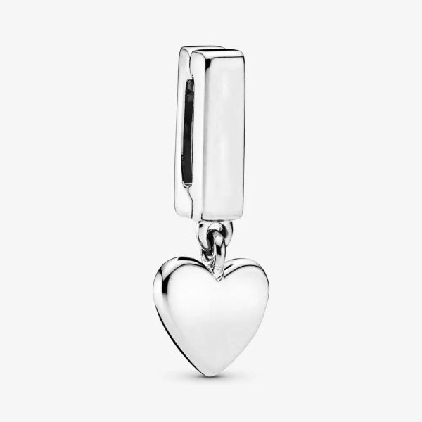 

new arrival 925 sterling silver reflexions heart dangle clip charm fit pandora original european charm bracelet fashion jewelry accessories, Bronze;silver