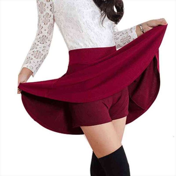 

danjeaner korean version skirts safty short skirts womens solid mini pleated skirt fashion high waist casual wear, Black