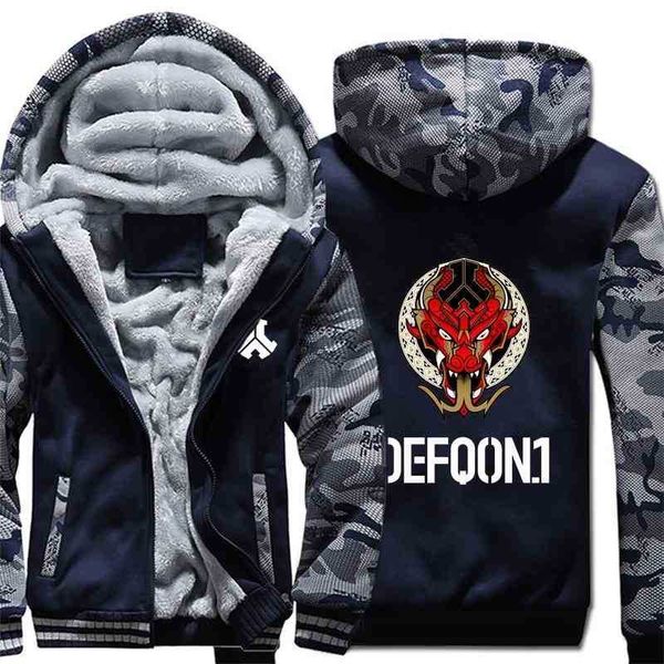 

1 hoodies camouflage sleeve jacket hoody zipper winter fleece defqon 1 sweatshirt, Black