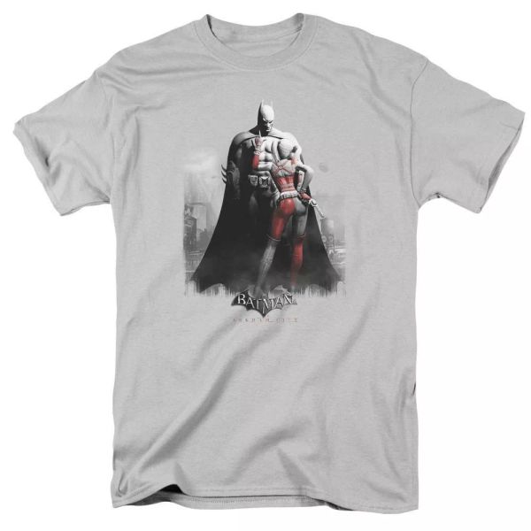 

arkham city harley and bats t-shirt sizes s-3x new, White;black