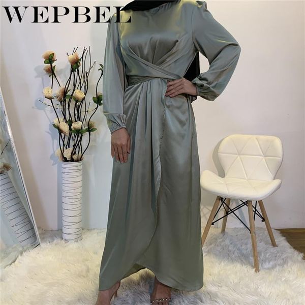 

ethnic clothing wepbel women's fashion islamic muslim kaftan fake two pieces long sleeve party maxi dress, Red