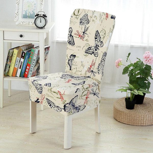 

chair covers modern style family back cover for kitchen dining quality elastic spandex slipcover seat case el