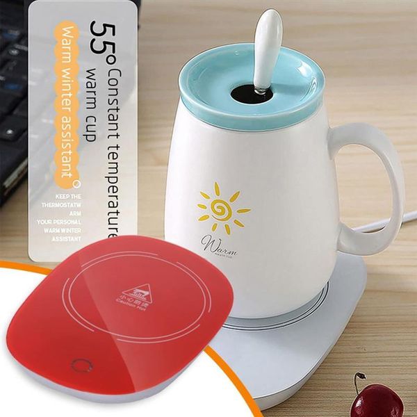 

mats & pads portable winter insulation pad heating constant temperature keep drink warm warmer coffee mug cup coasters