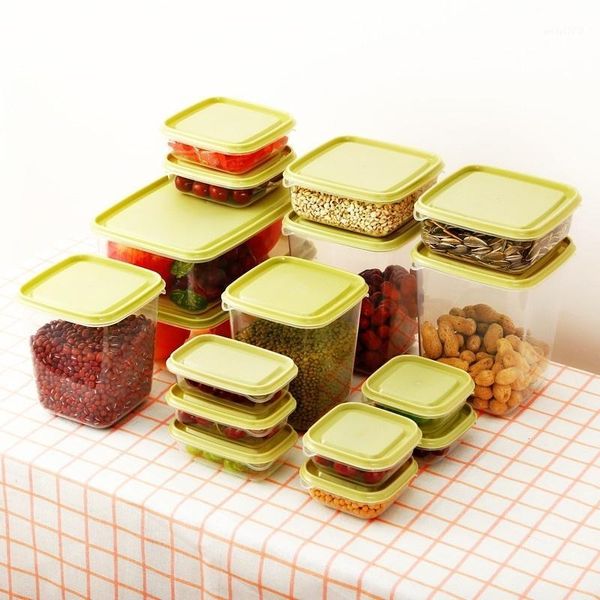 

storage bottles & jars 17/pcs box kitchen finishing sealed refrigerator jar