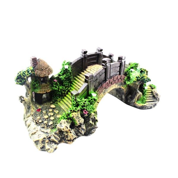 

aquarium accessories goldfish tank landscaping simulation decorative bridge decoration l0604 decorations