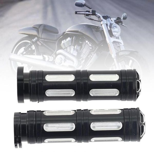 

handlebars 40%2pcs handlebar grip bamboo shape anti-corrosive modified parts cnc 25mm aluminium cover for vrsc/xl/xr/dyna/soft