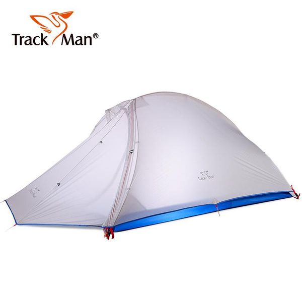 

trackman tm1301 215*(128+95)*105cm double outdoor camping lightweight coated silicon waterproof aluminum pole layer tent tents and shelters