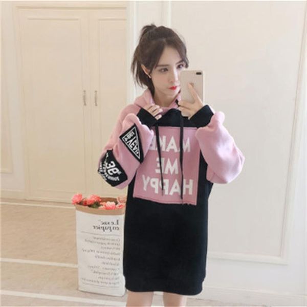 

women's hoodies & sweatshirts 2021 autumn women fashion slim pullovers female leisure long sleeve ladies girls elegant top, Black