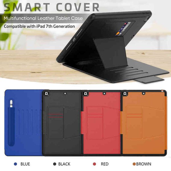 

pu leather tablet cases for ipad 10.2 [7th/8th gen] mini 6/5 air 4/3/2/1 pro 11 9.7-in samsung galaxy tab t220 t500 t290 t307 multi angle