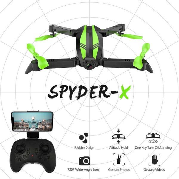 

drone quadcopter gw68 480p 720p fold drones aerial pography wifi fpv foldable selfie camera toys