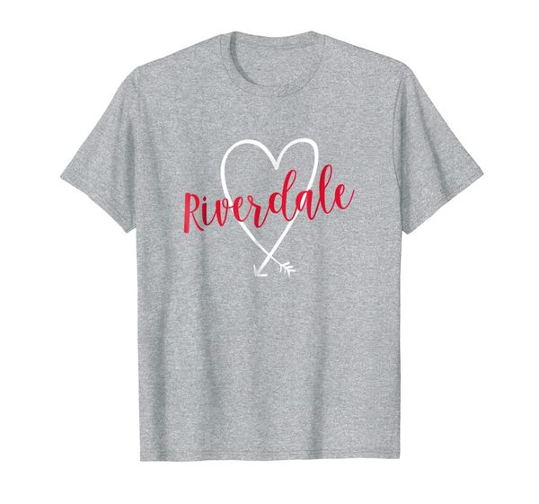 

riverdale ny love heart t-shirt handwriting style, White;black