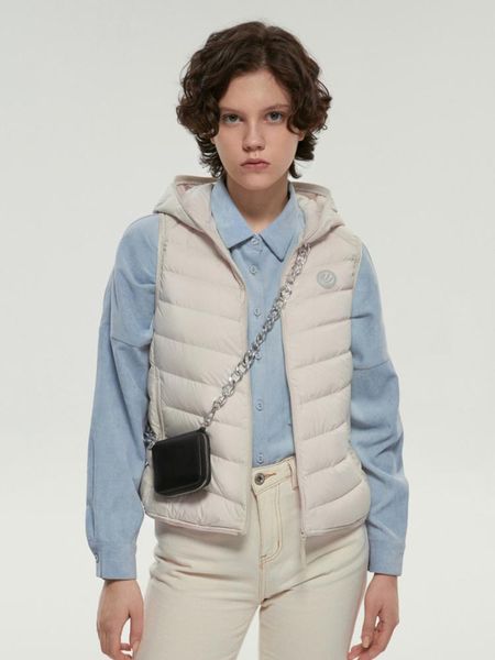 

women's vests down vest for women short outer wear korean style lightweight jacket b00131012, Black;white