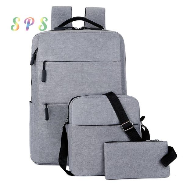 

backpack sps 15.6" lapbackpacks 3 pieces durable nylon rucksack