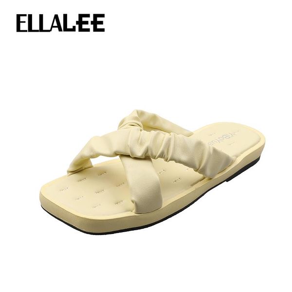 

women summer shoes slipper casual soft handmade open toe beach slippers solid color shallow female shoe, Black