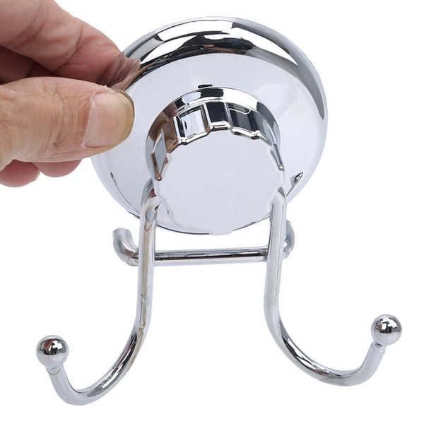 

stainless steel suction cup hook double wall bath towel heavy duty holds hooks & rails