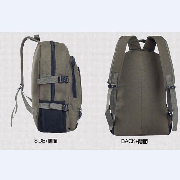

backpack [necessary to start work]canvas men's simple large capacity schoolbag fashion trend korean student