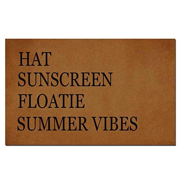 

carpets funny doormat custom indoor -hat sunscreen floatie summer vibes front mats home and office decorative ent