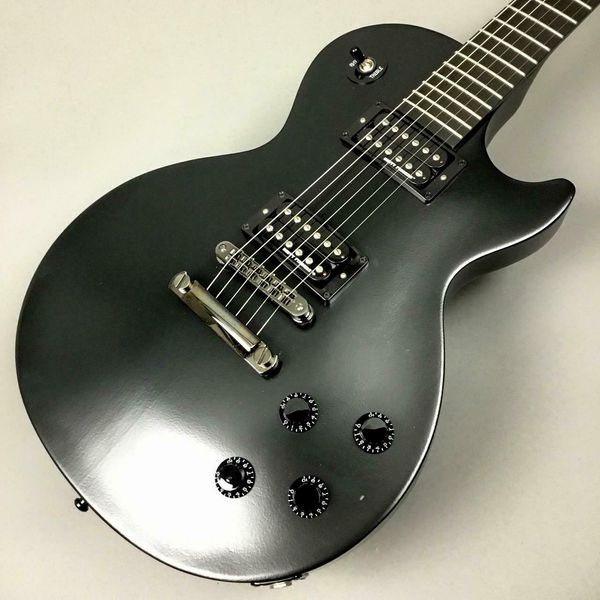 

les gothic all black electric guitar, d1319