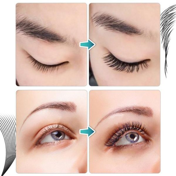 

12pcs portable professional beginner makeup training false lashes grafting remover eyelash extension kit cosmetic exercise1