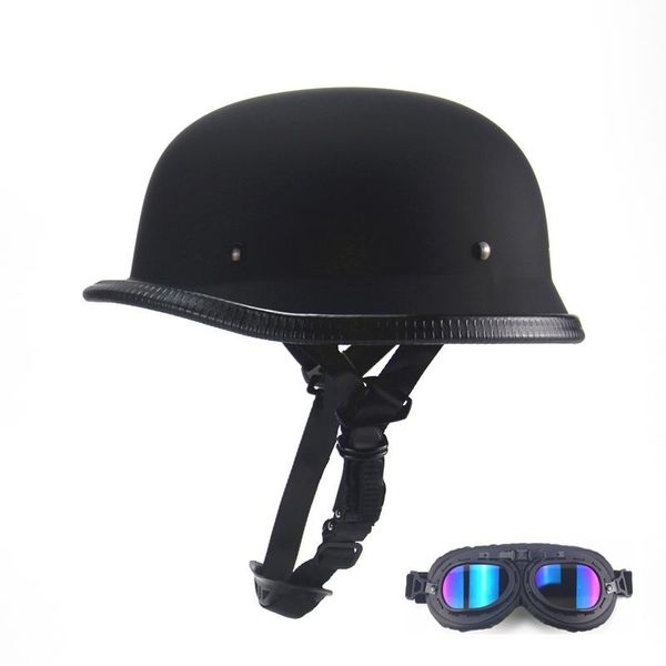 

motorcycle helmets german style open face helmet chopper biker pilot vintage half moto scooter motorbike