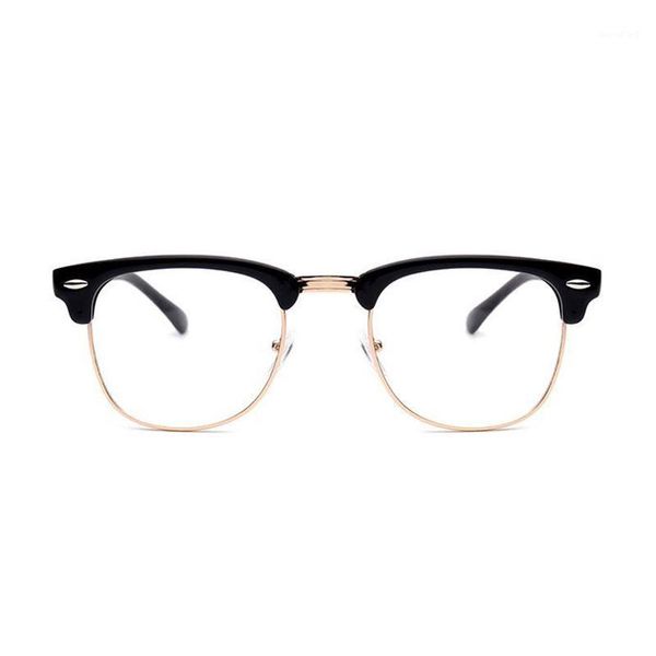 Occhiali da sole Quadrati piccoli Nerd Occhiali da sole Lenti trasparenti Unisex Montatura in metallo dorato Ottico Uomo Donna Nero Uv Oculos