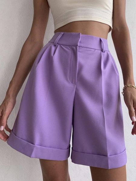 

women's shorts loose solid straight women casual high waist knee length with pocket female zipper ladies harajuku, White;black
