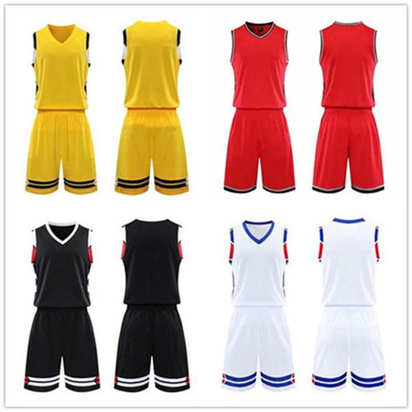

2021 men team basketball jersey sets pantaloncini da basket sportswear running clothes white black red purple green 36 0503