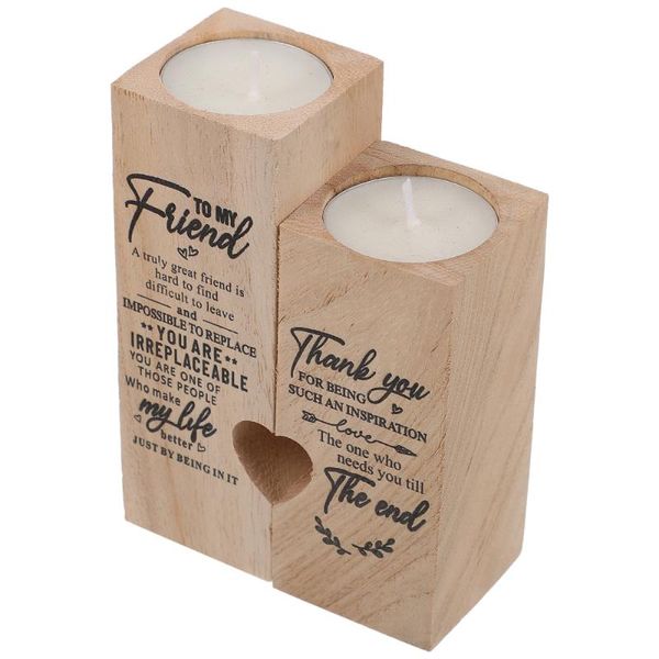 

candle holders 1pc creative modeling wooden candleholder ornament gift