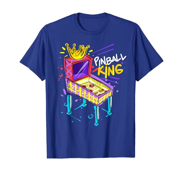 

pinball king arcade games t shirt, White;black