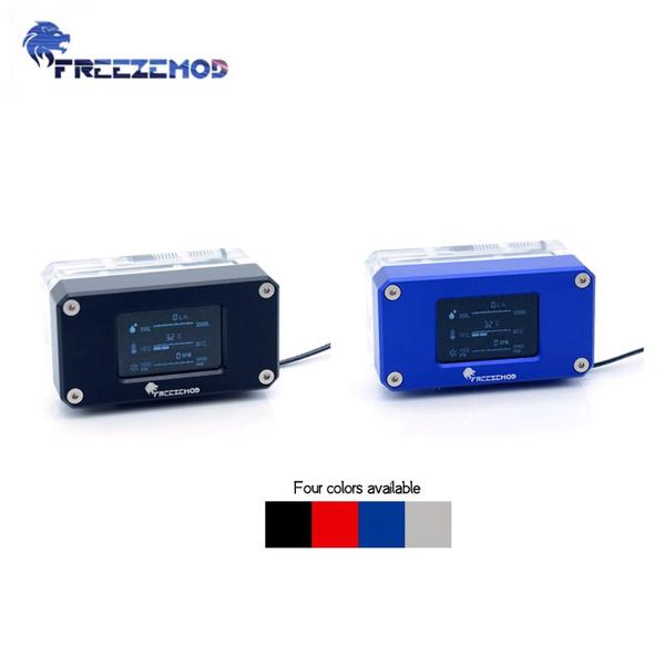 

water cooling va lcd flow meter temperature electrical detection fan rpw speed thermonmeter for mod monitoring lsj-znr fans & coolings
