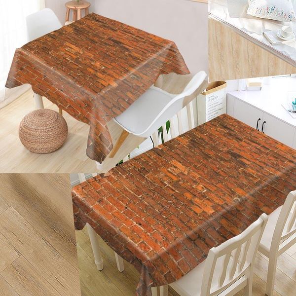 

arrival stone 3d tablecloth waterproof oxford fabric square/rectangular for wedding table cloth tv covers