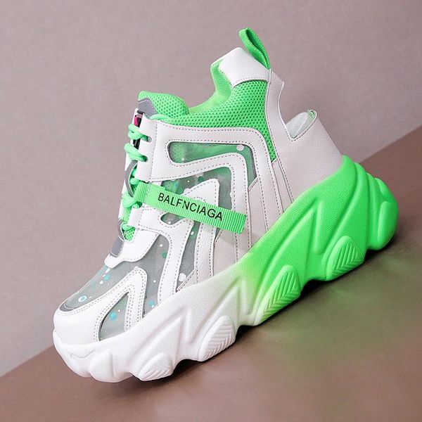 

women platform sandals fashion chunky shoes woman designers brand 10cm height increasing wedge sandal beach green casual, Black