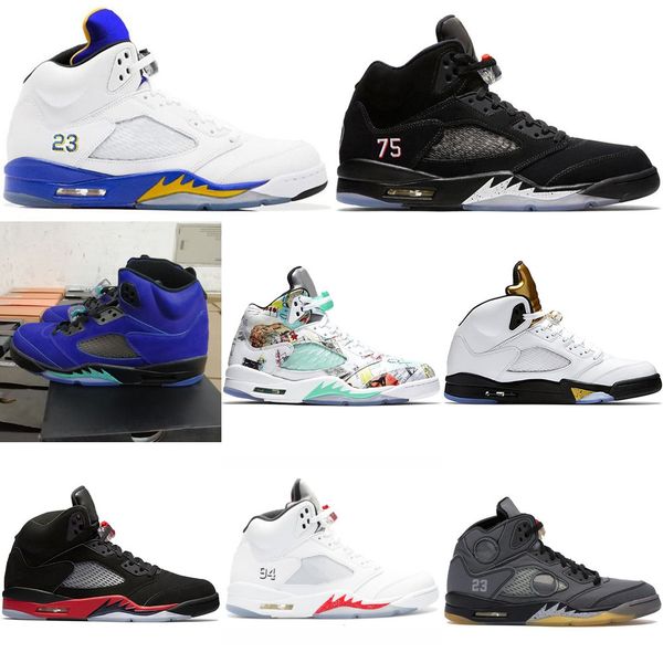 

2021 jumpman 5 5s mens womens basketball shoes new fire red black muslin athletics trainers sports sneakers shoes size eur 471v28