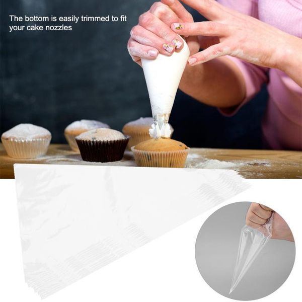 

cake tools 50pcs/set disposable piping bags pastry bag lcing cupcake decorating 12 inches
