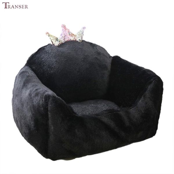 

kennels & pens transer crown puppy bed soft fleece pet dog sofa winter warm cat nest kennel pets dogs sleeping mat 209