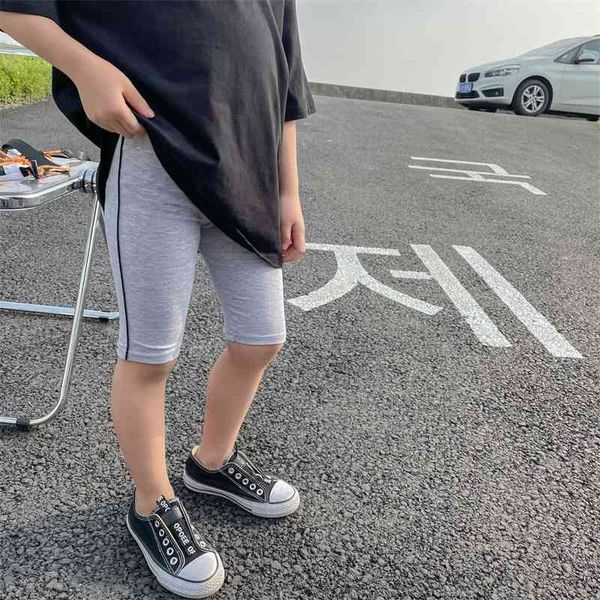 

summer arrival girls fashion skinny shorts kids korean design for 210528, Black