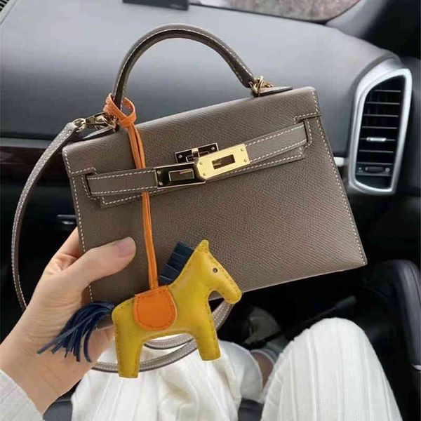 

designer kellies handbags herme women fashion chic cowhide women's bag palm print second generation bag women's mini bag single sh