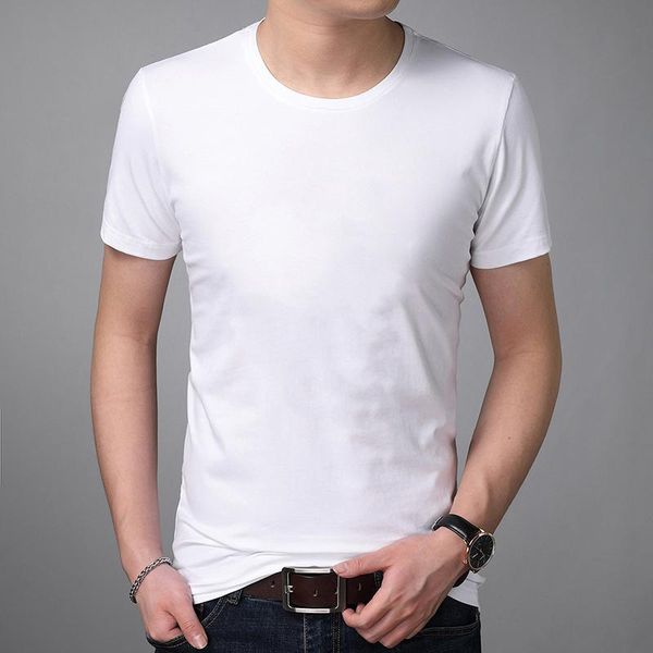 

men's t-shirts men t shirt cotton short sleeve summer white tshirts man casual tee 2021 o neck tshirt black grey, White;black