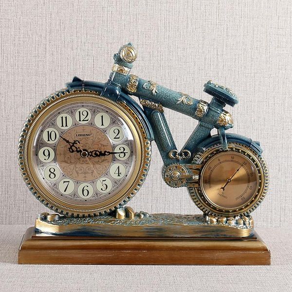 

desk & table clocks vintage creative clock luxury art silent european deskalarm bedroom reloj despertador home decor da60zz