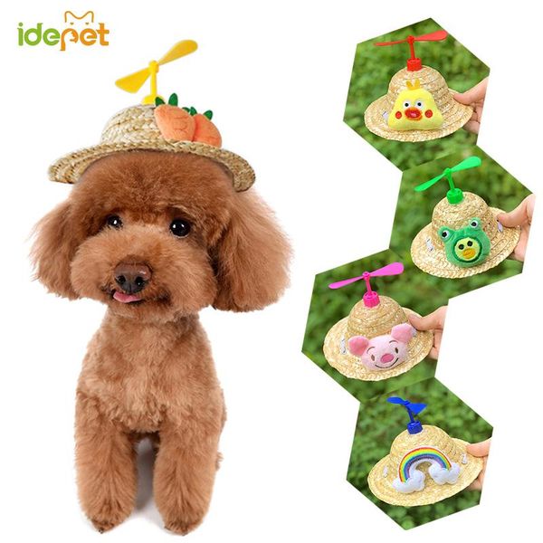 

dog apparel cute pet hat cat cap small outdoor accessories straw hiking products small/large dogs hats 514140