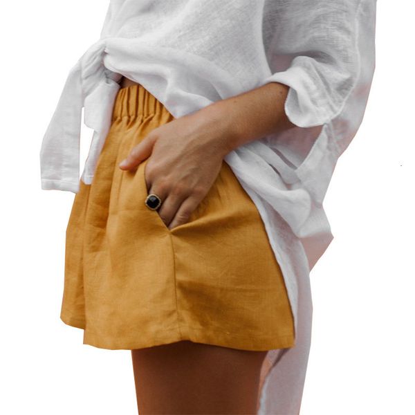 

leg clothing for summer womens casual losse high waisted shorts fashion natural color wide, Black;white