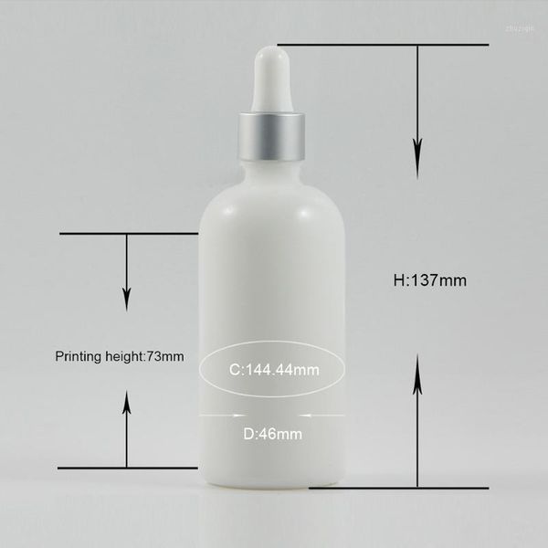 

storage bottles & jars large capacity 100ml white glass dropper bottle