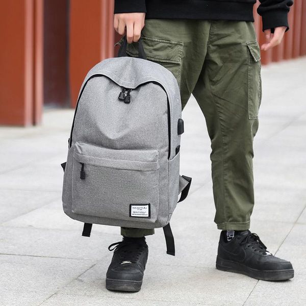 

travel camping bag canvas backpack large capacity middle school computer