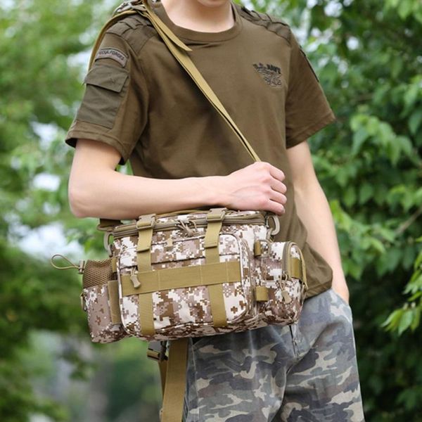 

fishing accessories lure bag multifunctional waterproof single shoulder backpack reel straps fish tackle