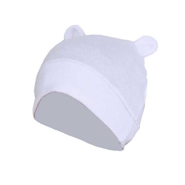 

caps & hats cute ears baby hat solid color beanie cap born infants toddler autumn winter bonnet shower gifts, Yellow