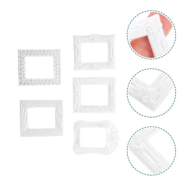 

frames 5 pcs decorative picture holders painting creative po props (white)